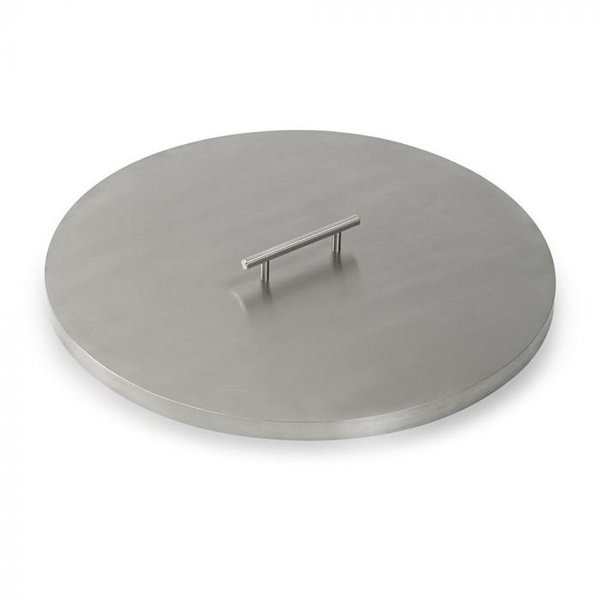 American Fire Glass 22 in Stainless Steel Round Fire Pit Burner Cover SS-CV-RSP-19